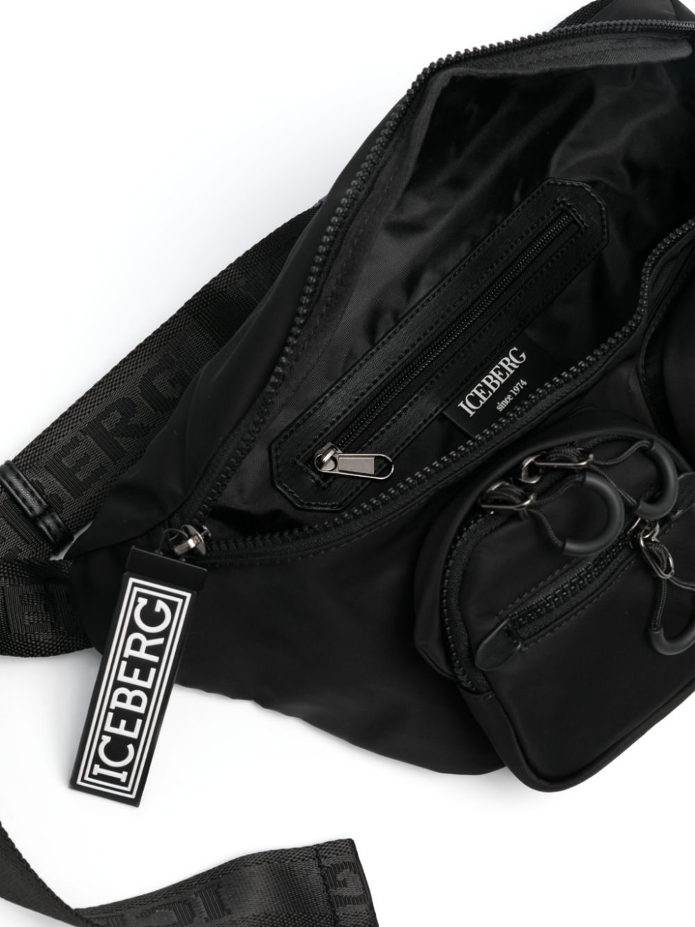 Shop Iceberg Appliqué-logo Belt Bag In Black