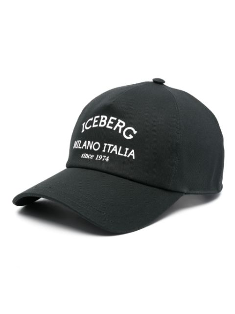Iceberg logo-print baseball cap