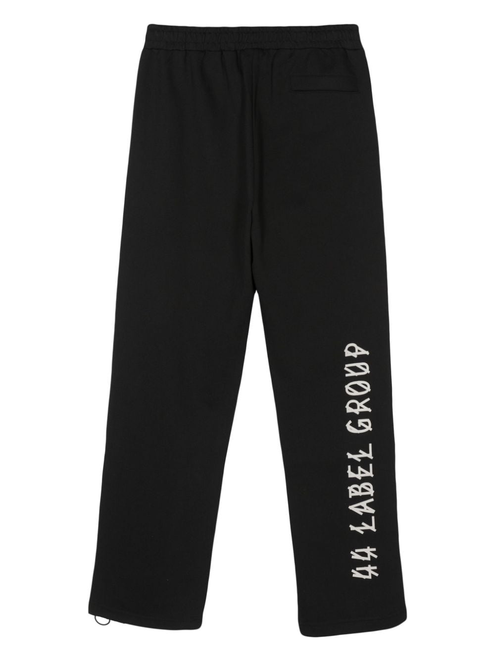 Shop 44 Label Group Logo-print Cotton Track Pants In Black