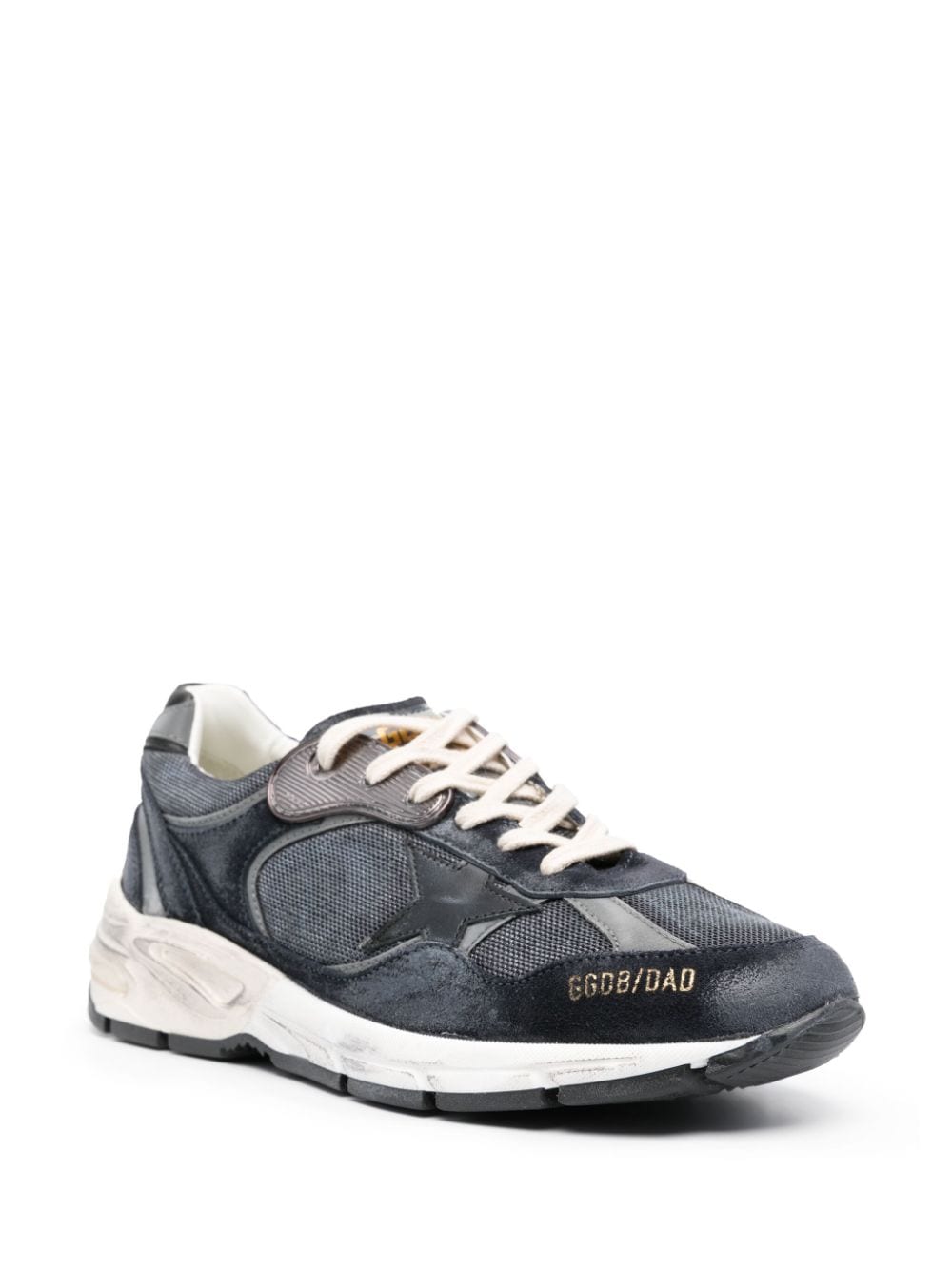 Shop Golden Goose Dad-star Panelled Sneakers In 蓝色