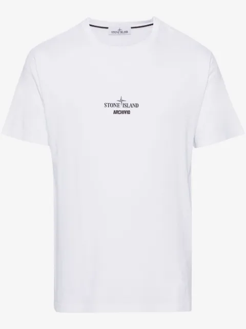 Stone Island logo-print cotton T-shirt
