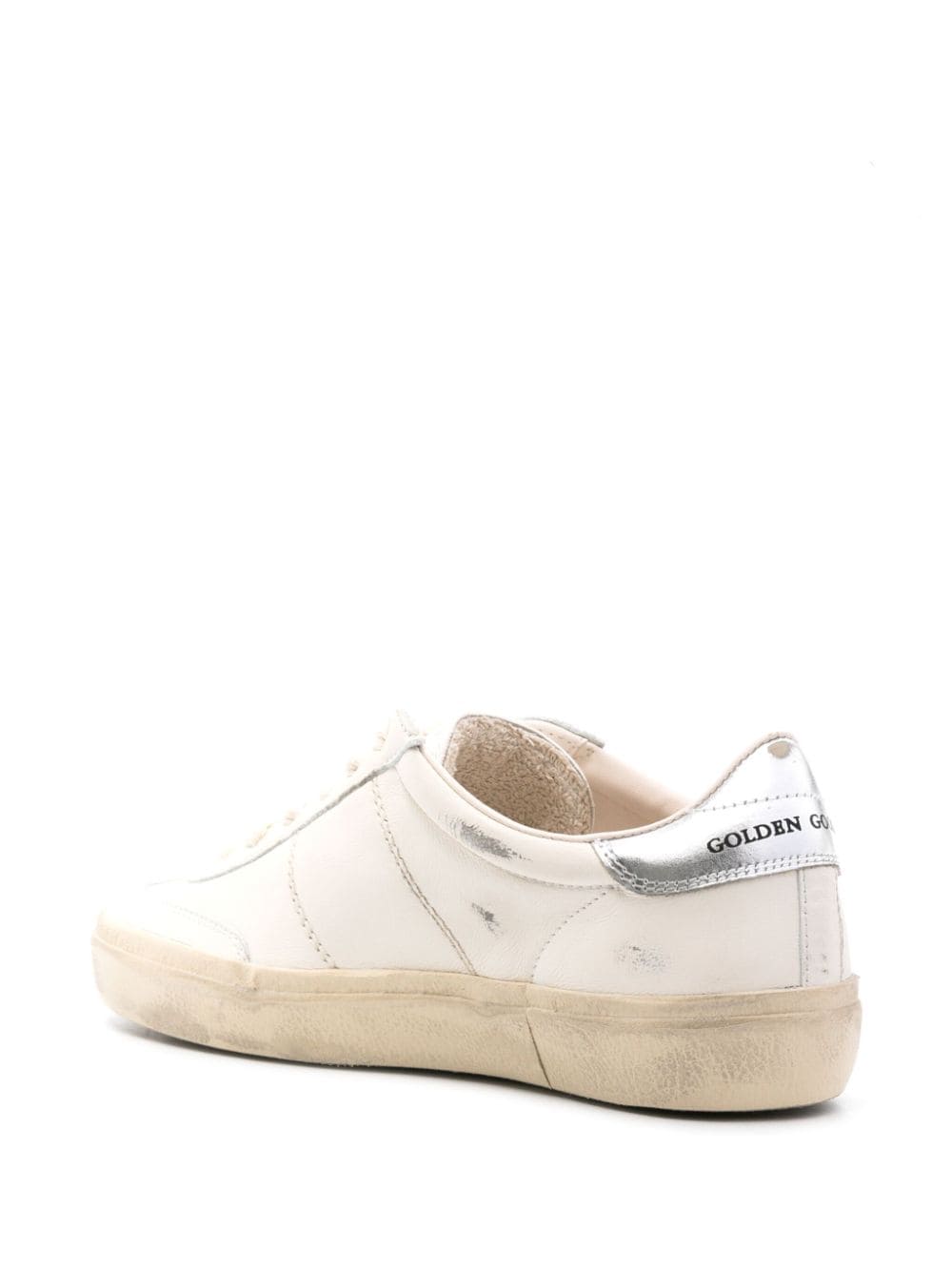 Shop Golden Goose Soul-star Leather Sneakers In Neutrals