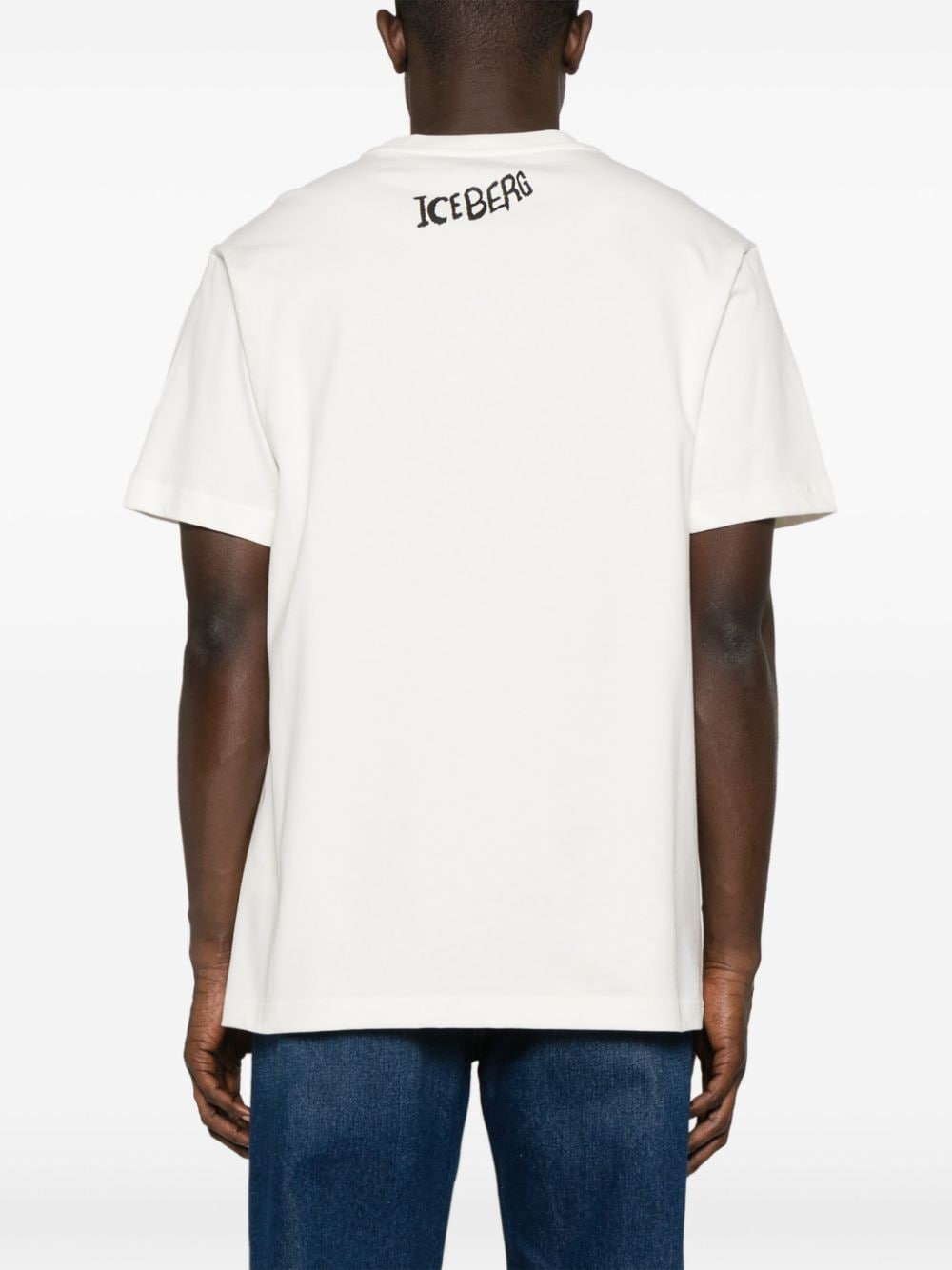 Shop Iceberg Looney Tunes-print Cotton T-shirt In Neutrals