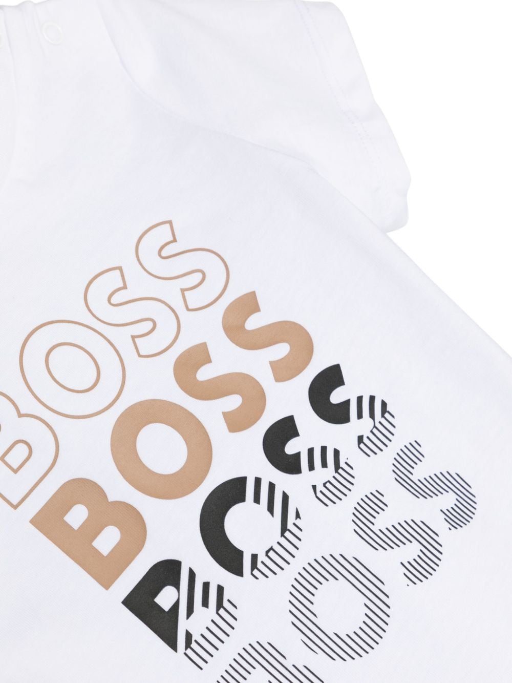 BOSS Kidswear T-shirt met logoprint Wit