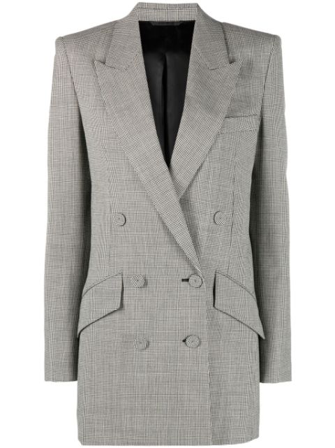 Givenchy dogtooth-pattern wool blazer