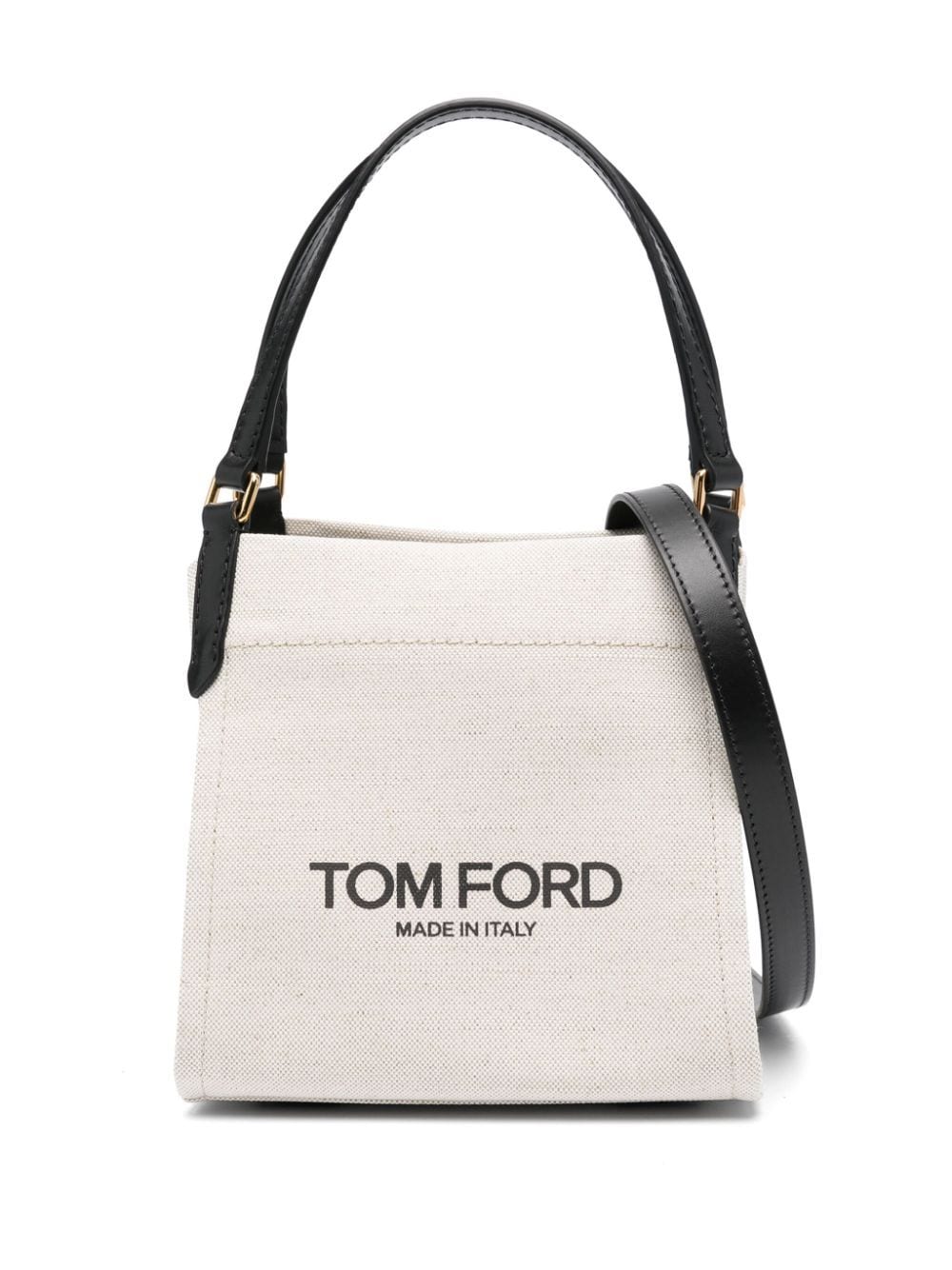 Tom Ford Small Amalfi Tote Bag In Neutrals