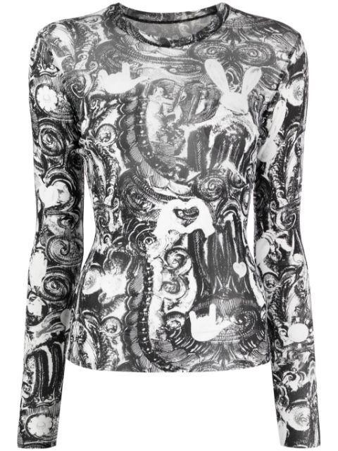 JNBY abstract-print long-sleeve T-shirt Women