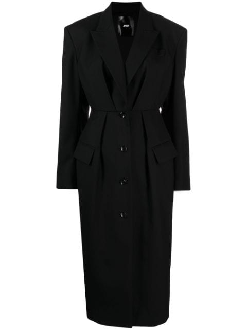 JNBY pleated single-breasted coat