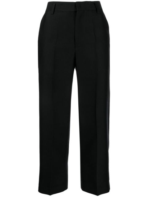 JNBY cropped wool-silk trousers