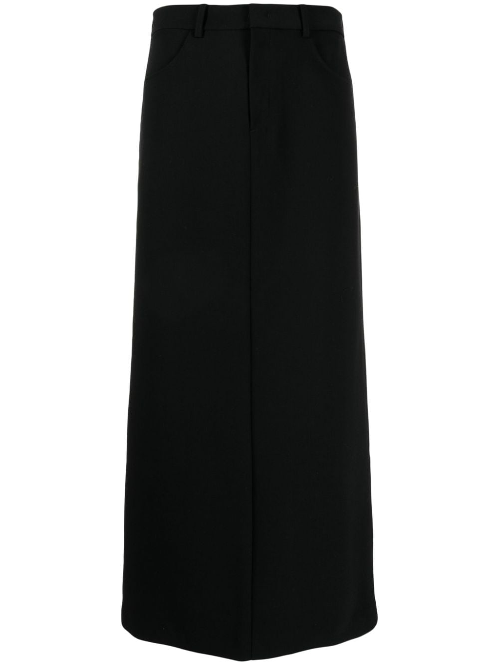 Image 1 of JNBY wool-blend straight maxi skirt