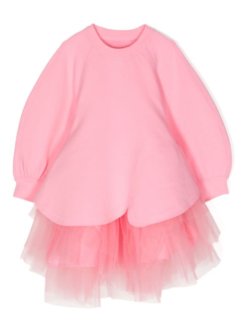 jnby by JNBY tulle-panel sweatshirt dress