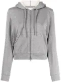 JNBY glittered zip-front hoodie - Silver