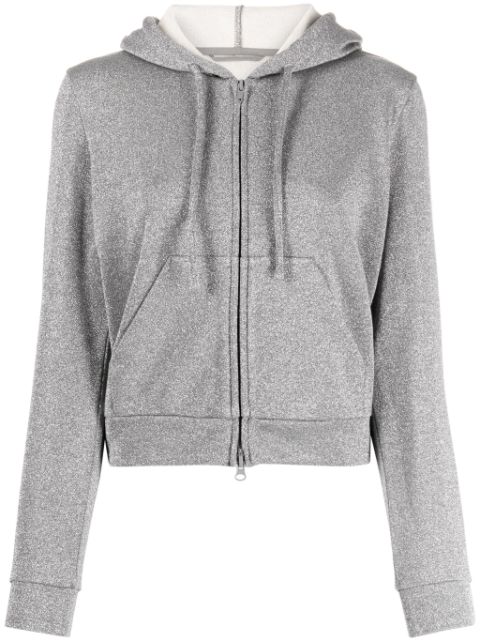 JNBY glittered zip-front hoodie Women