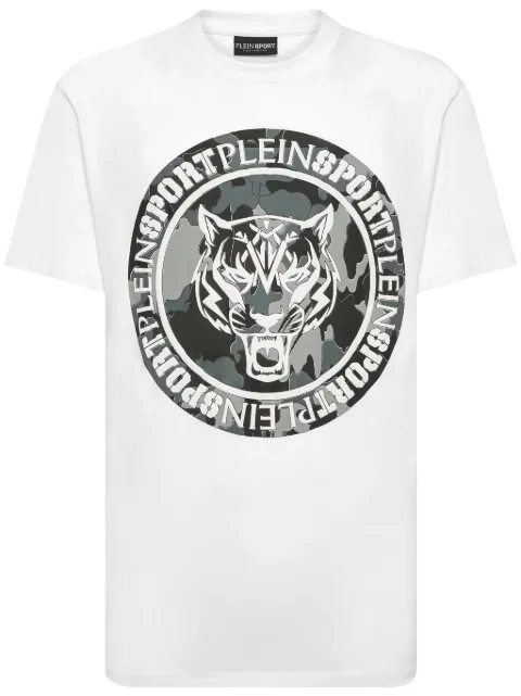 Plein Sport graphic-print cotton T-shirt