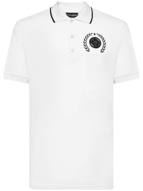 Plein Sport polo en coton à logo imprimé