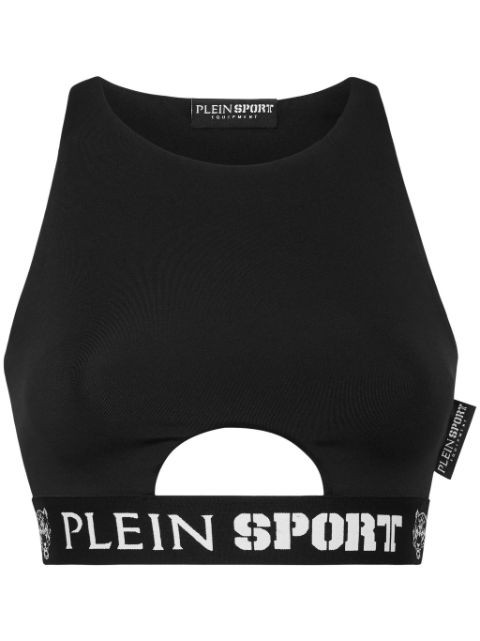 Plein Sport cut-out crop top