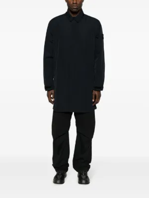 ストーンアイランド 黒 Mサイズ チェスターコート Stone Island（ストーンアイランド）メンズ チェスターコート