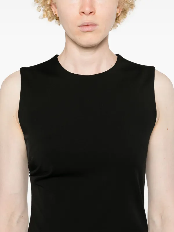 Moschino drape-detail Midi Dress | Black | FARFETCH