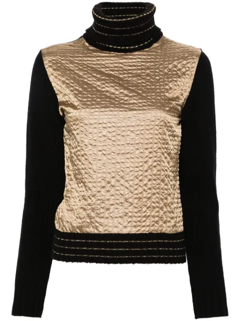 Versace Pre-Owned 2000s quilted wool jumper