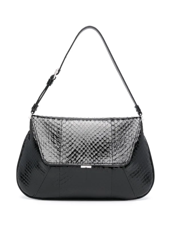 Amina Muaddi Ami Schultertasche Schwarz FARFETCH AT