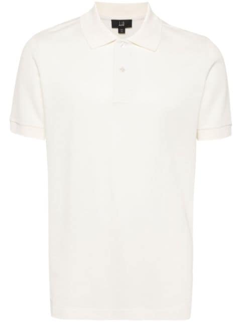 Dunhill playera tipo polo de piqué manga larga