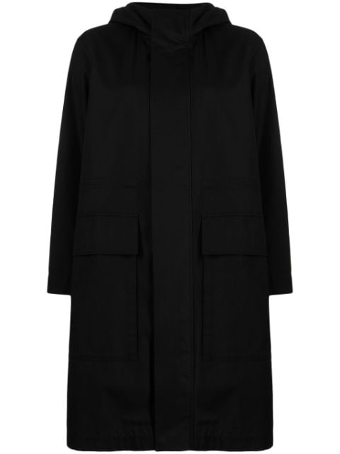 JNBY hooded cotton trench coat