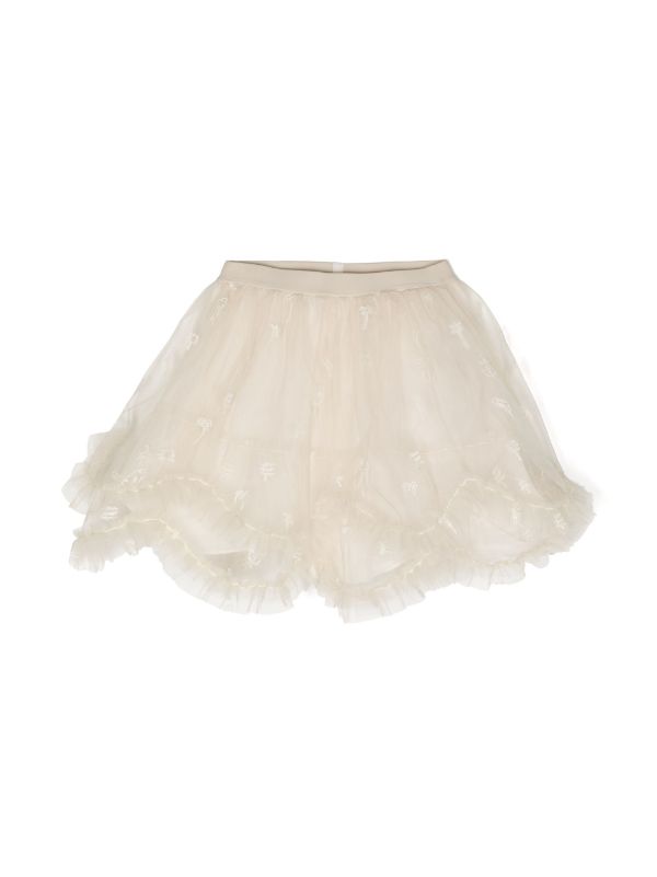 Embroidered 2024 tutu skirt