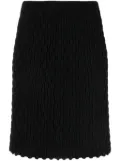 JNBY basket-stitch knitted skirt - Black