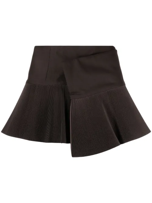Minijupe-portefeuille à design asymétrique - JNBY - Modalova