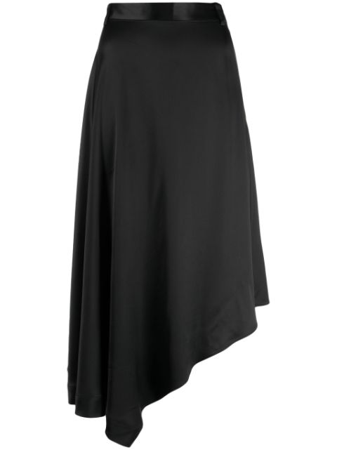 JNBY high-waisted asymmetric midi skirt