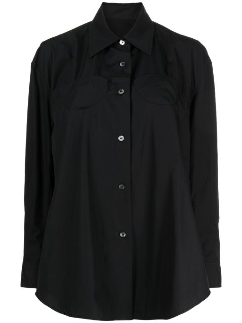 JNBY gathered-waist cotton shirt Women