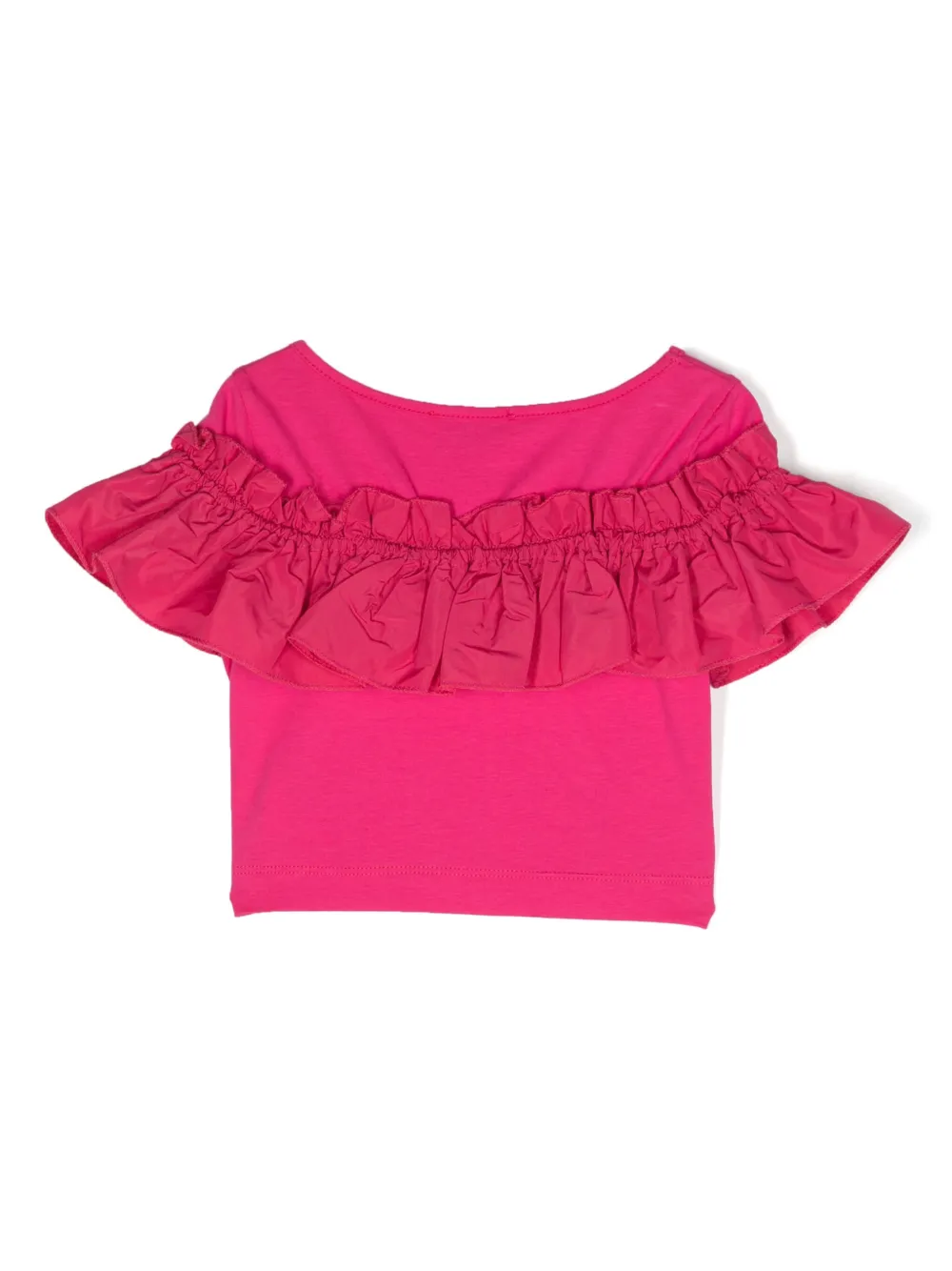 Monnalisa T-shirt met ruches - Roze