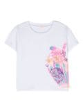 Billieblush sequin-detailing cotton T-shirt - White