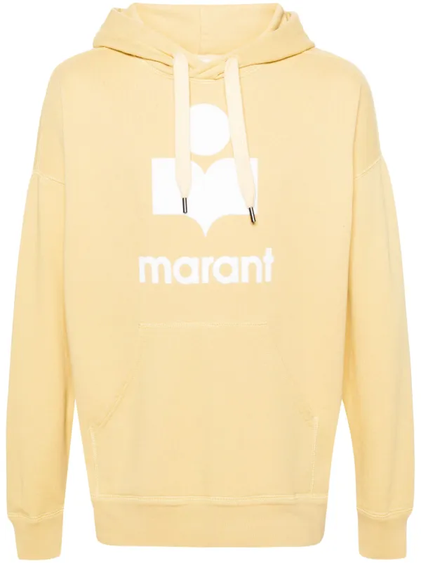 MARANT Miley フロックロゴ パーカー | イエロー | FARFETCH JP