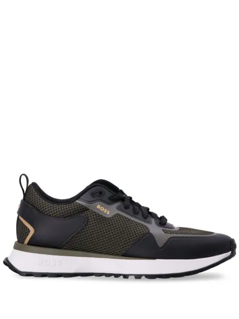 BOSS logo-print panelled sneakers