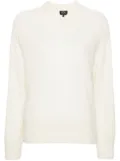 A.P.C. seam-detail wool blend jumper - White