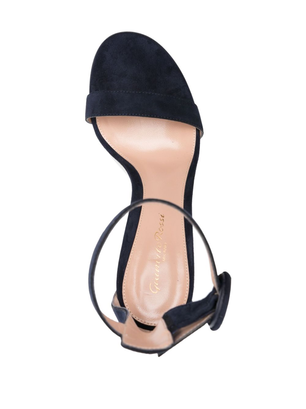 Shop Gianvito Rossi Ricca 95mm Suede Sandals In Blue