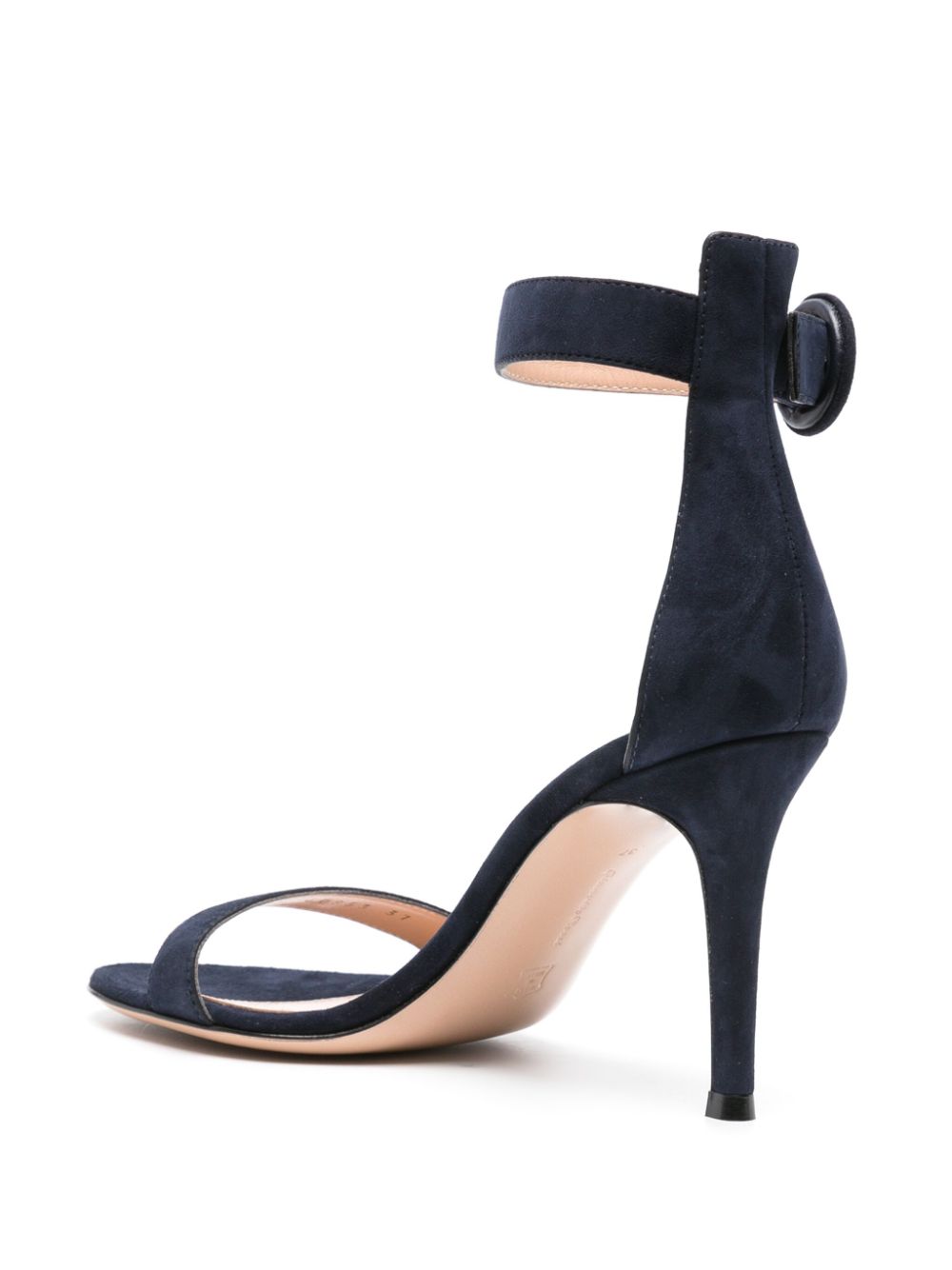 Shop Gianvito Rossi Ricca 95mm Suede Sandals In Blue