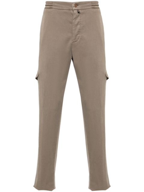 Kiton drawstring tapered-leg trousers