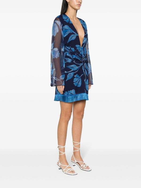 Zimmermann plisse wrap clearance dress