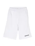 Balmain Kids logo-print jersey shorts - White