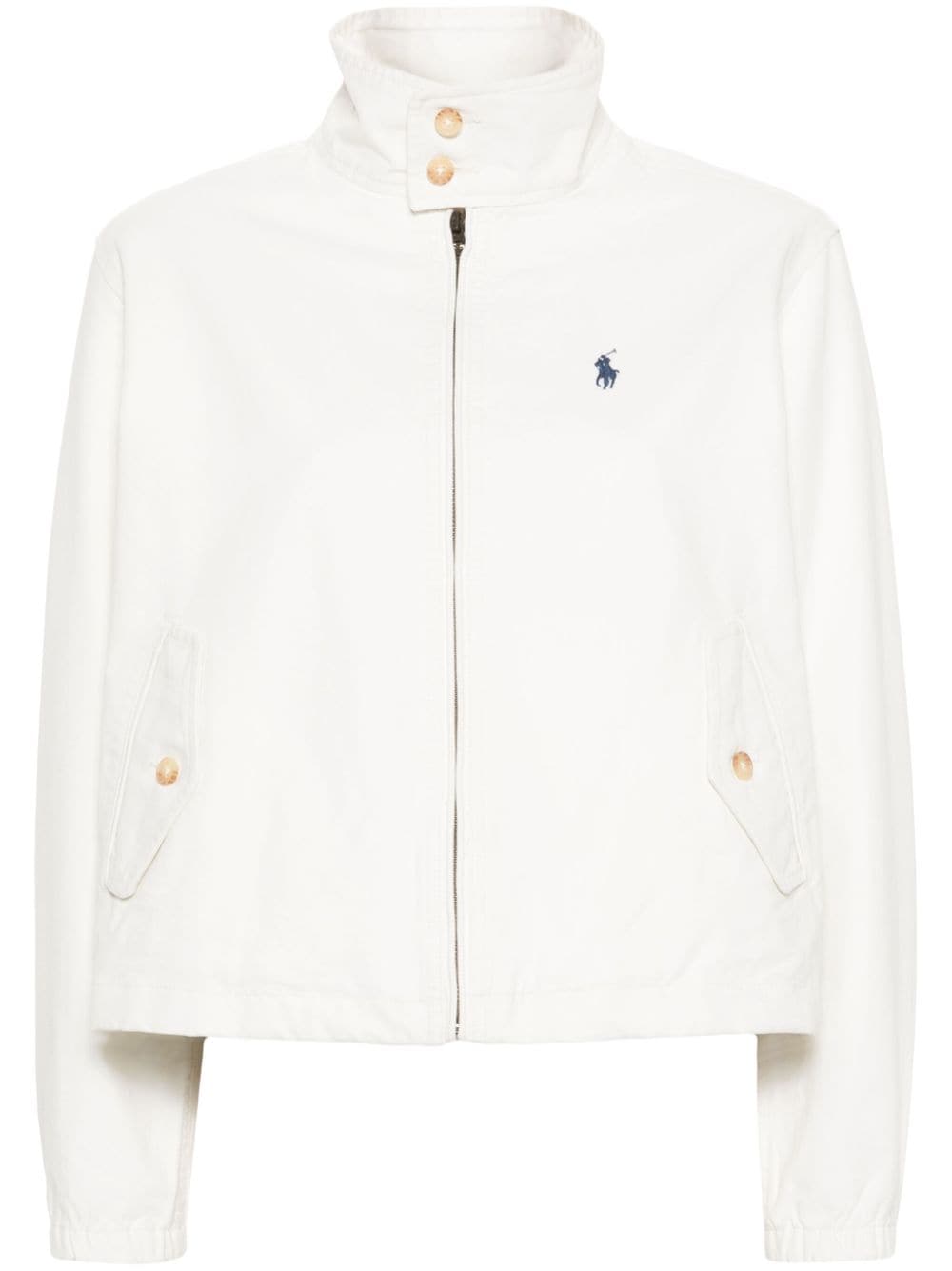 Polo Ralph Lauren Cotton Canvas Jacket In White