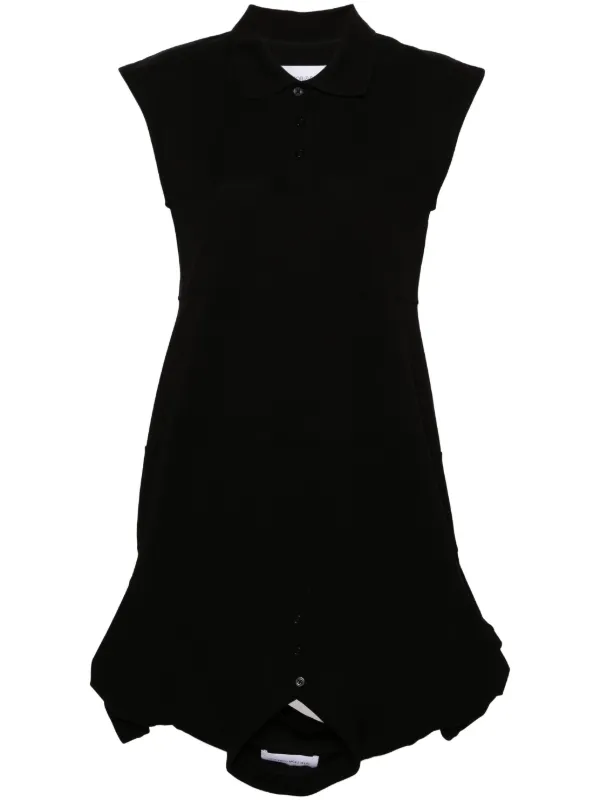 Black polo shirt dress hotsell