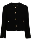 Miu Miu sequin-embellished tweed jacket - Black