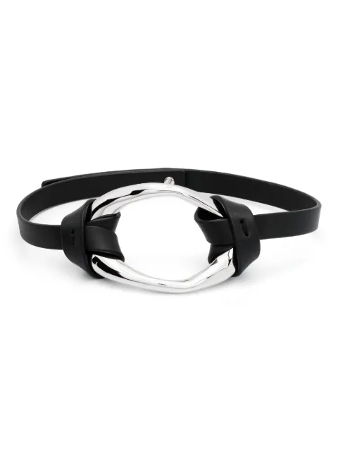 Jil Sander leather choker necklace