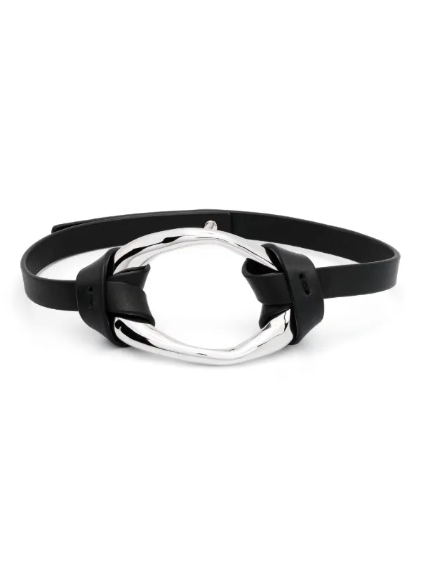 undercover レザー　ブレスレット　チョーカー Jil Sander レザーチョーカー | ブラック | FARFETCH JP