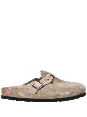 Birkenstock Boston スエードサンダル | ブラウン | FARFETCH JP