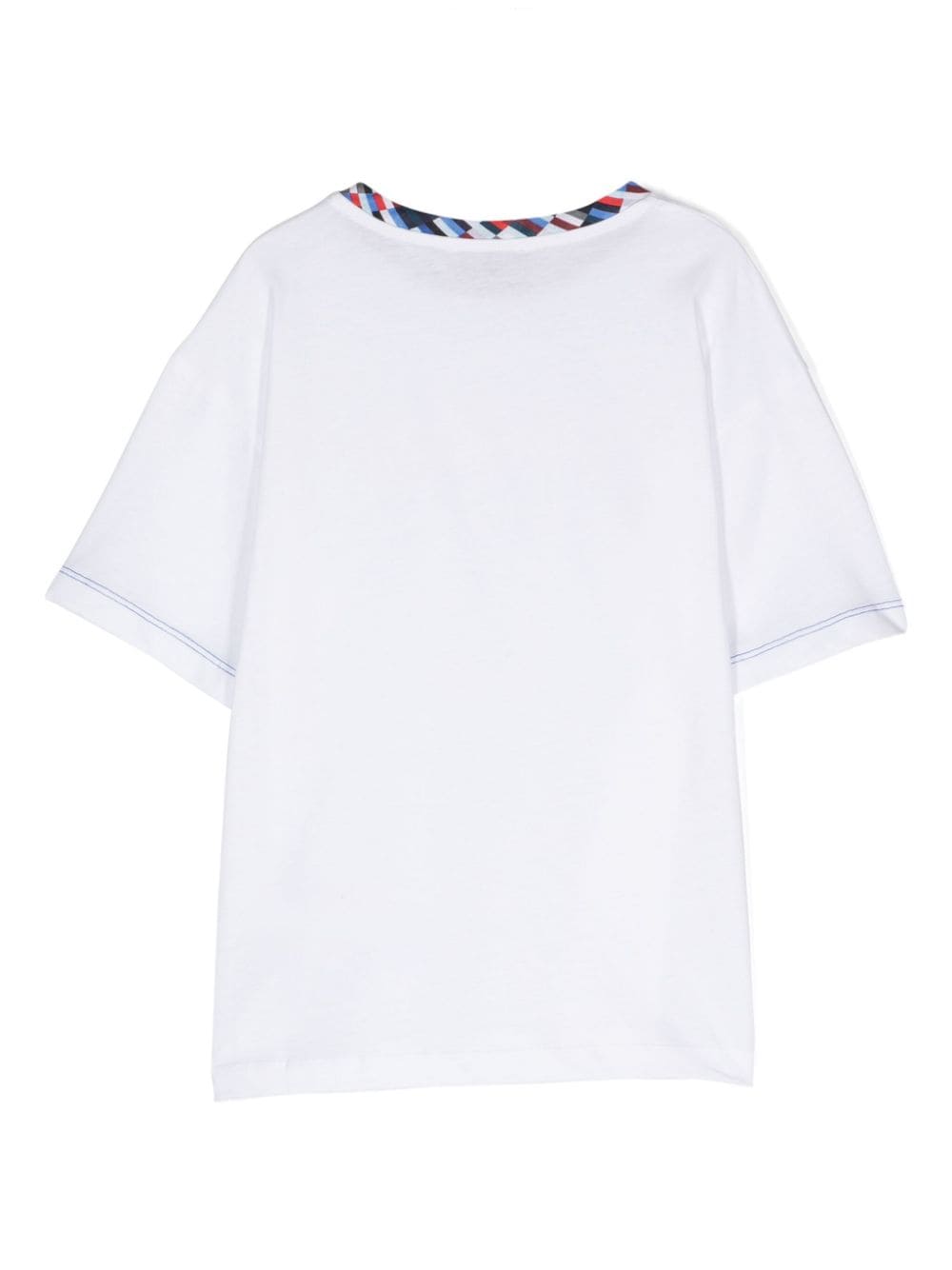 Shop Missoni Embossed-logo Cotton T-shirt In White