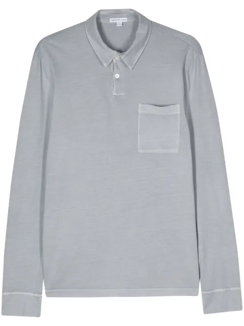 James Perse jersey longsleeved polo shirt