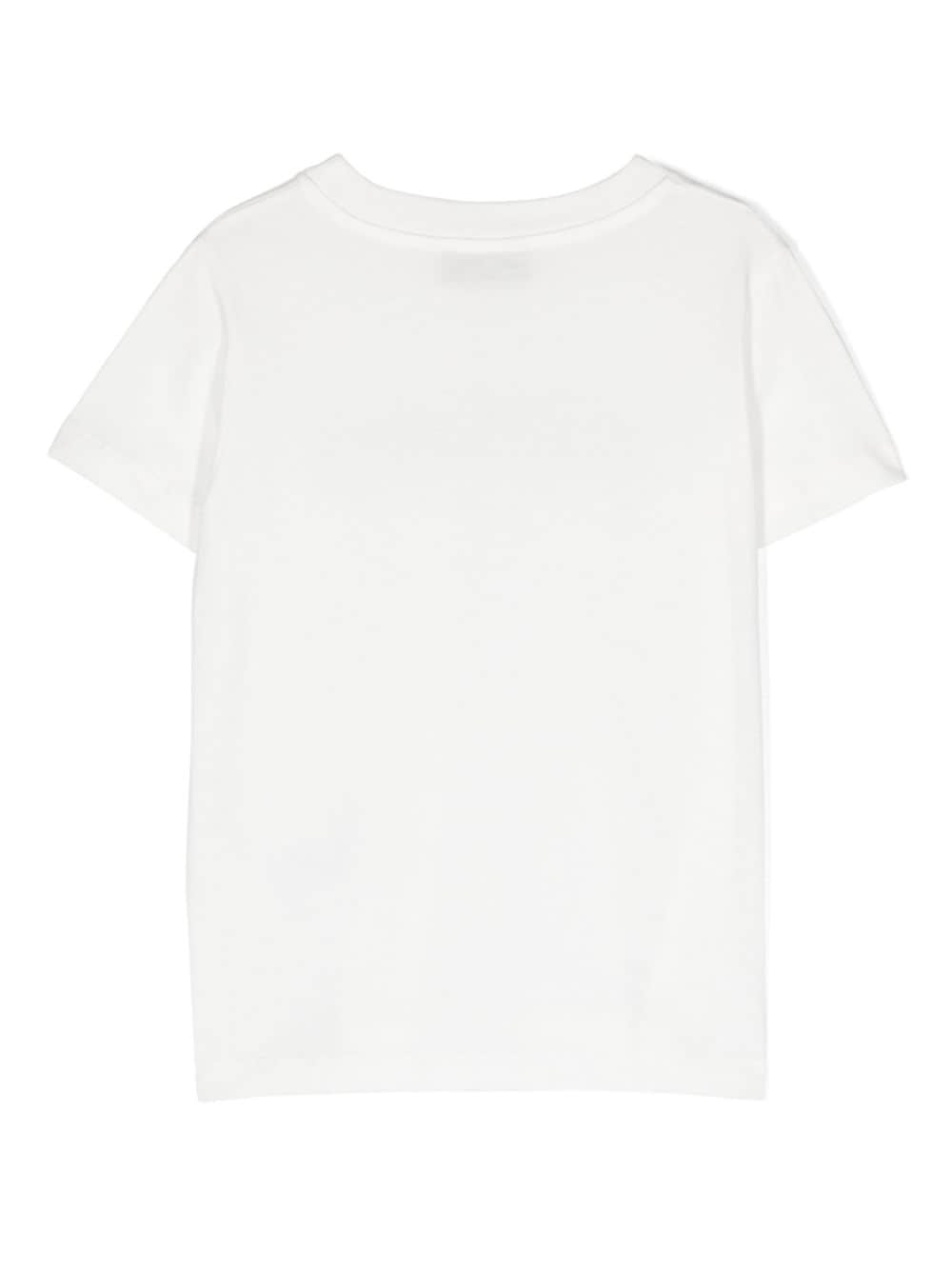 Shop Missoni Rhinestone-embellished Cotton T-shirt In White